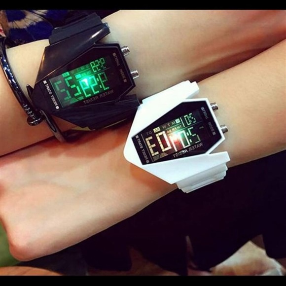 Gosasa Men Sports Military Watches Digital Airplane Shaped LED Ligh - Picture 6 of 10